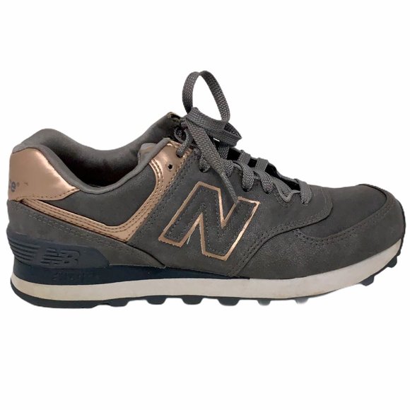New Balance Shoes - New Balance Precious Metals 574 Gray Tennis Shoe